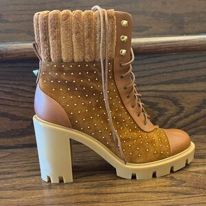 Christian Louboutin Tan Heeled Boots